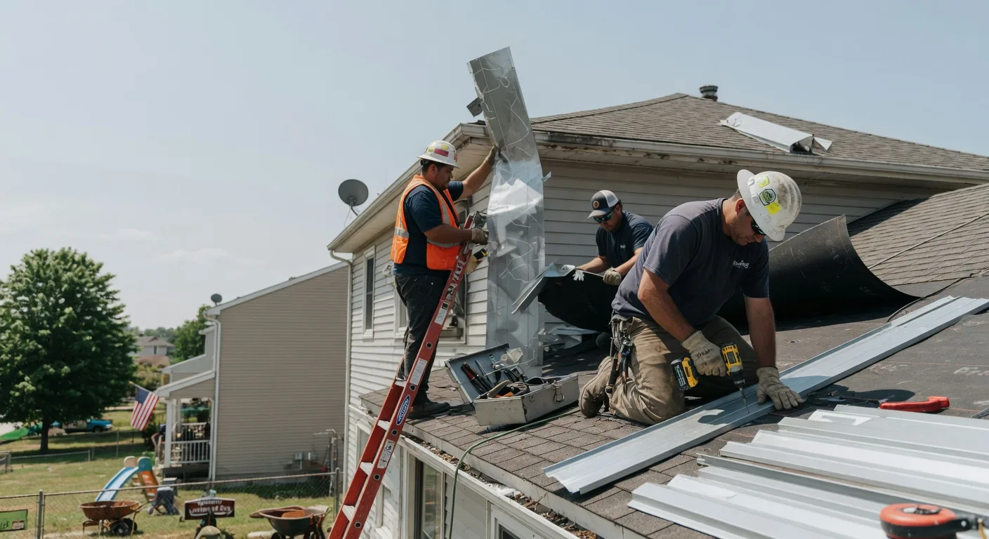 Storm Damage Metal Roof Repair in Friendship, TN